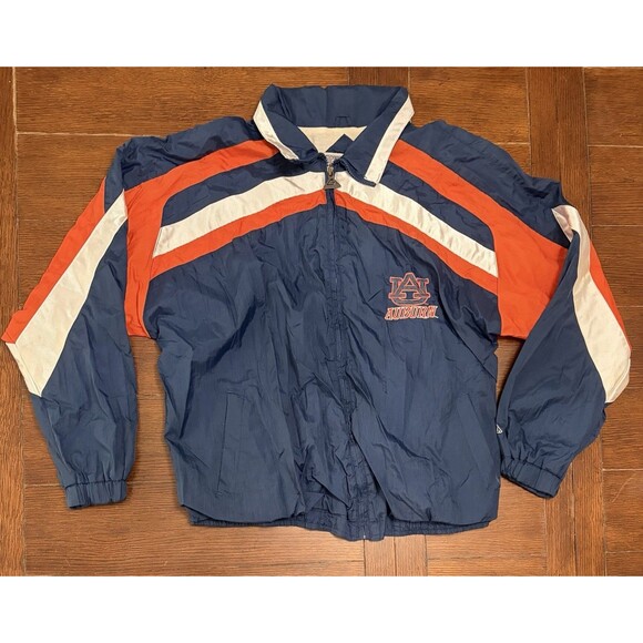 STARTER Other - Vintage 90s Auburn Tigers Men’s Size XL Navy Full Zip Jacket